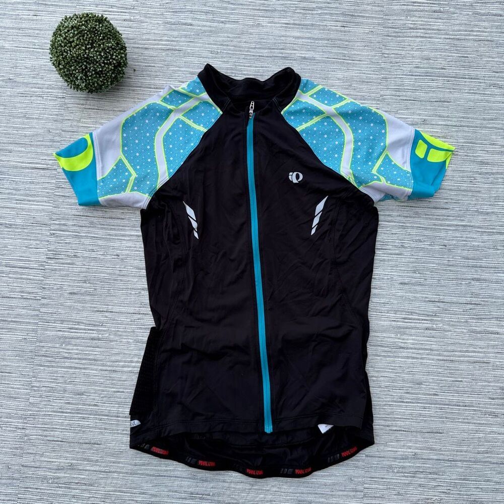 Pearl Izumi Women's P.R.O. Leader Cycling Jersey Black Blue Size Medium